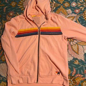 Aviator Nation 5 Stripe Hoodie - XL